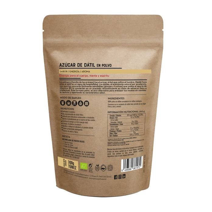 Organica Superfoods – Sucre de datte biologique 300 g