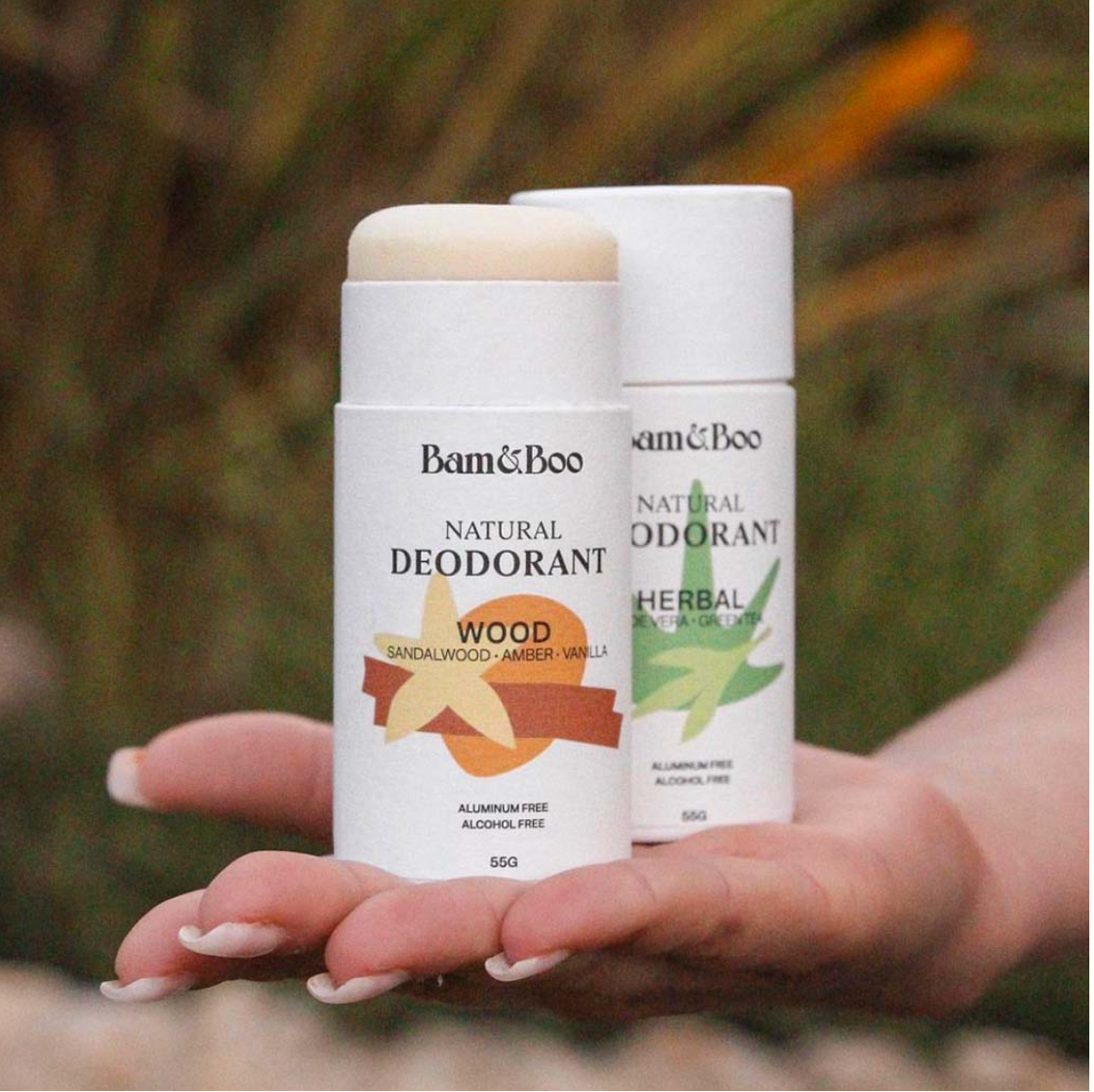Déodorant naturel solide – Santal, Ambre et Vanille | Bam&Boo