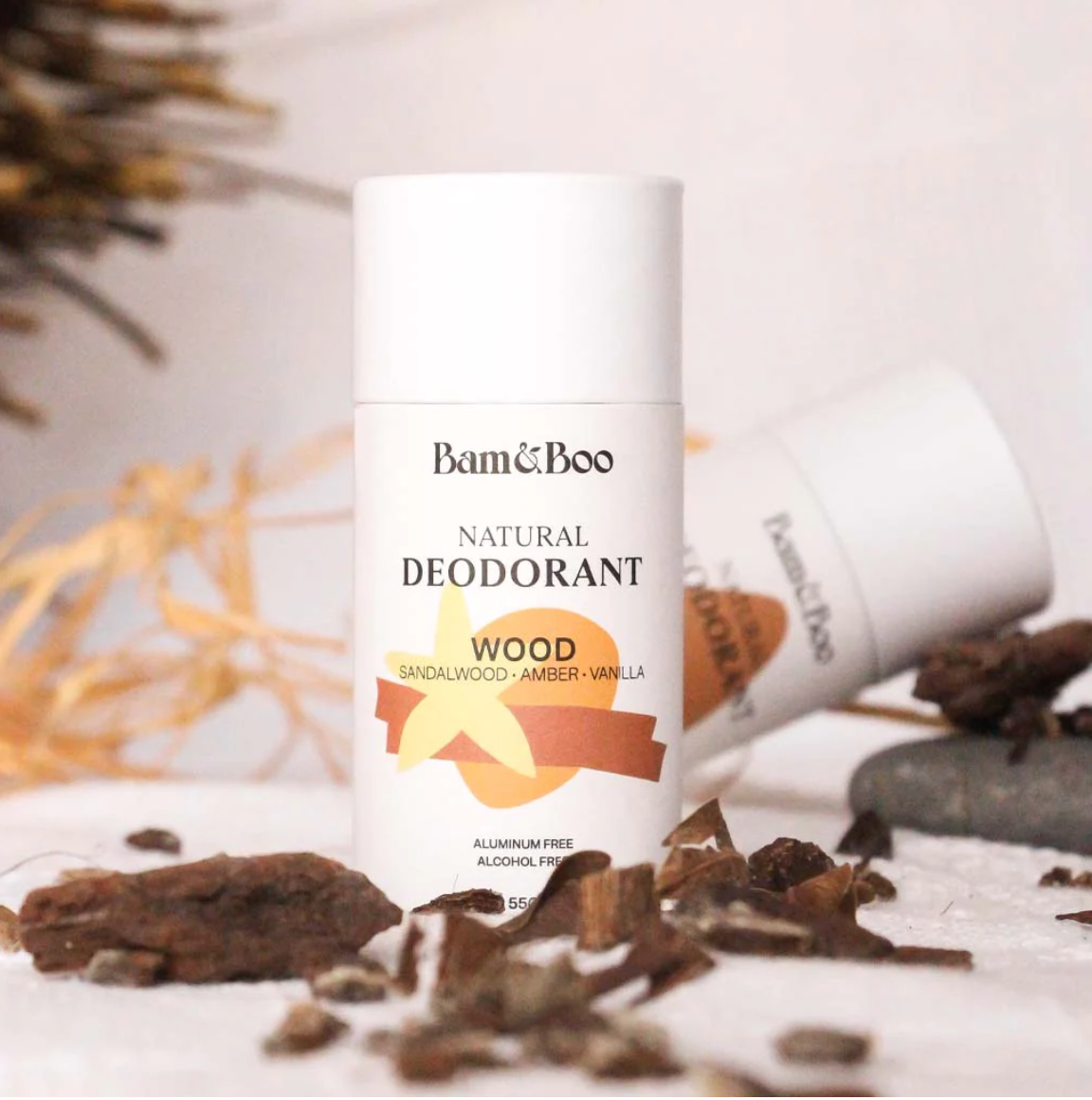 Déodorant naturel solide – Santal, Ambre et Vanille | Bam&Boo