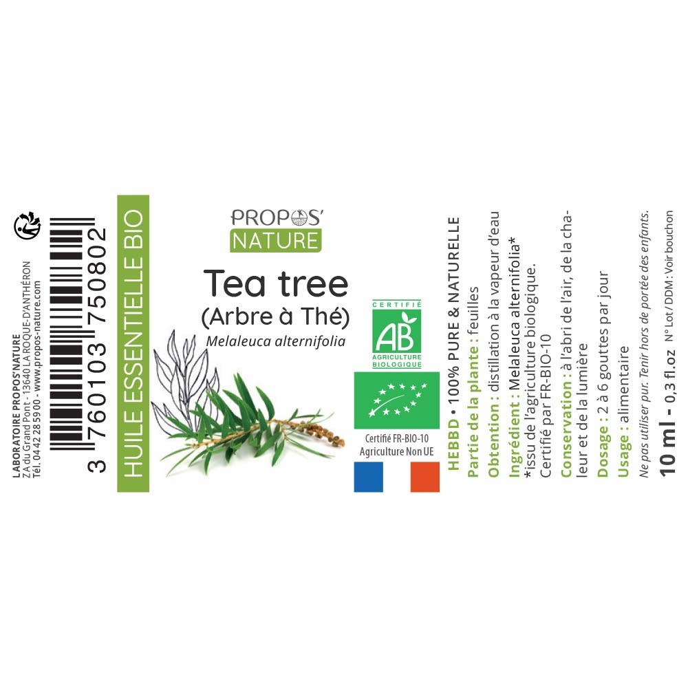 Propos’Nature – Huile essentielle Tea Tree bio 10 ml