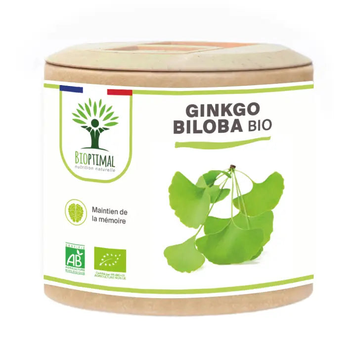 Bioptimal – Ginkgo Biloba Bio 60 Gélules