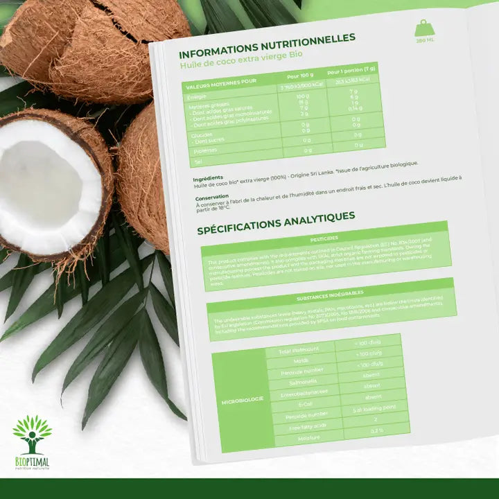 Bioptimal – Huile de Coco Bio 290 ml