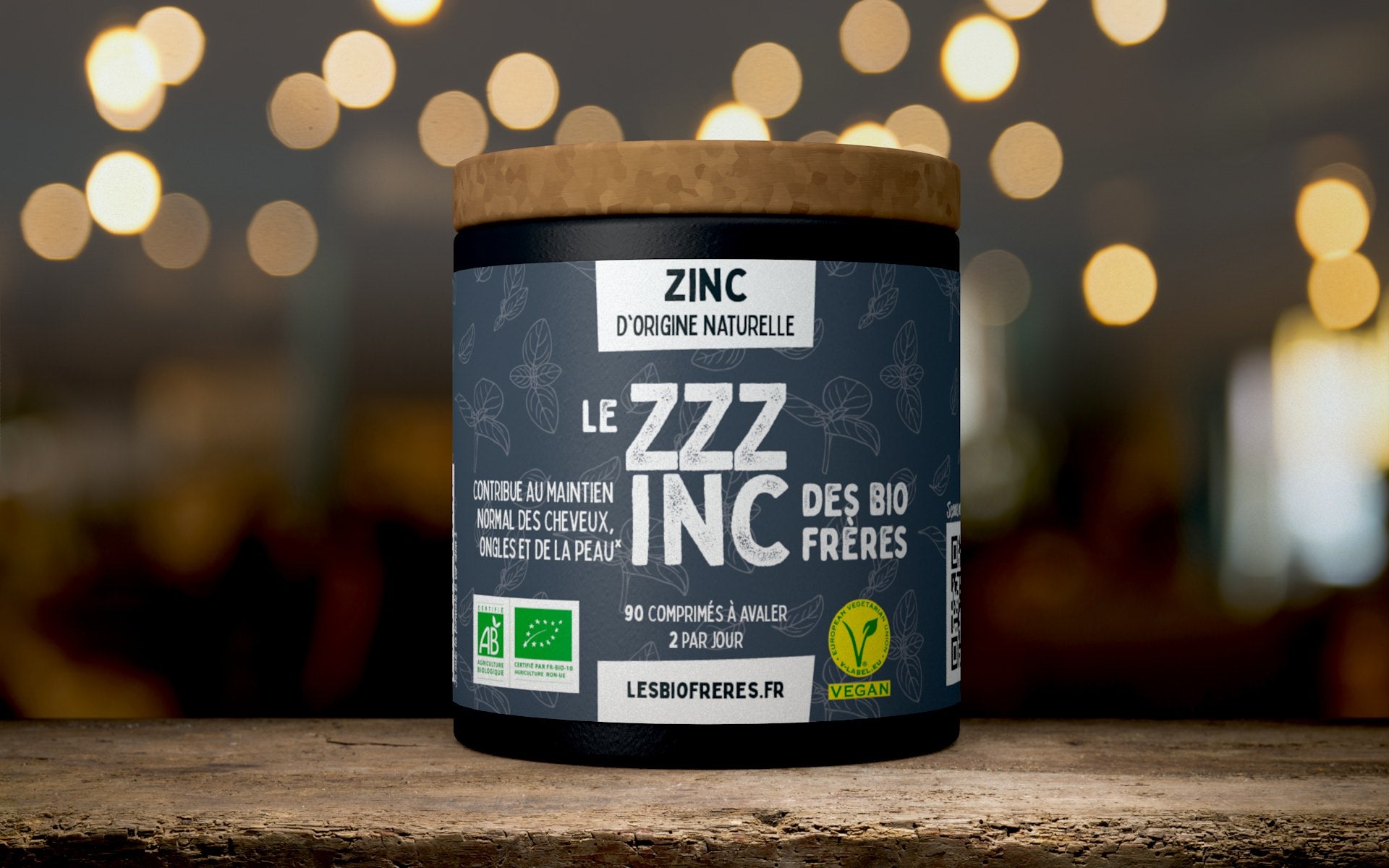 Les Bio Frères Zinc vegan - Bio Médicinal